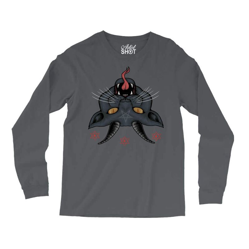 Satan Cat Long Sleeve Shirts | Artistshot