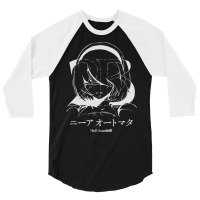 Ｙｏｒｈａ　２ｂ　ニーア　オートマタ White Version 3/4 Sleeve Shirt | Artistshot