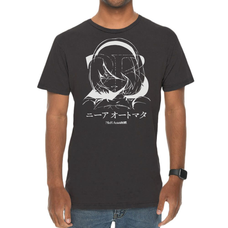 Ｙｏｒｈａ　２ｂ　ニーア　オートマタ White Version Vintage T-shirt | Artistshot