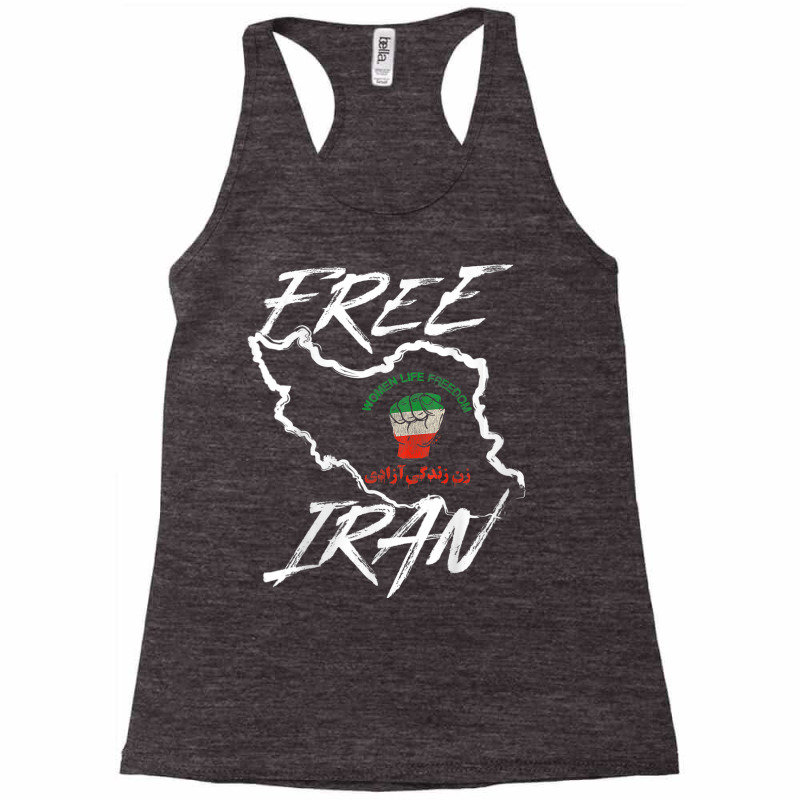 Women Life Freedom Zan Zendegi Azadi Farsi Support Iran T Shirt Racerback Tank by bettincam | Artistshot