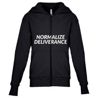 Normalize Deliverance   Christian Faith Premium T Shirt Youth Zipper Hoodie | Artistshot