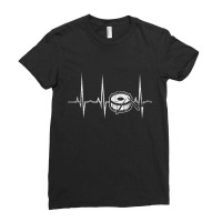 Heartbeat Drums Drummer Musical Instrument Music Drums Pullover Hoodie Ladies Fitted T-shirt | Artistshot