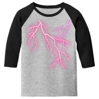 Artistshot Trending Lightning Bolt Eclair Electricity Hurricane Lightn Youth 3/4 Sleeve | Artistshot