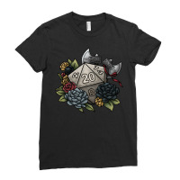 Barbarian Class D20   Tabletop Gaming Dice Ladies Fitted T-shirt | Artistshot