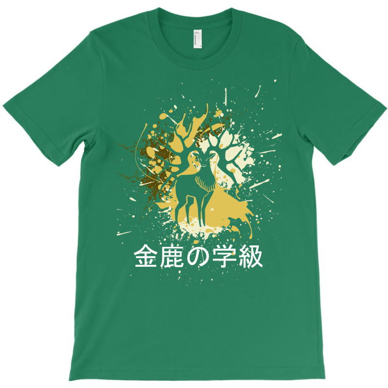 Golden Deer   Yellow Splatter Design   Japanese Aesthetic T-Shirt by gurgenyahyaip | Artistshot