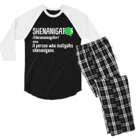 Shenanigator Definition Men's 3/4 Sleeve Pajama Set | Artistshot