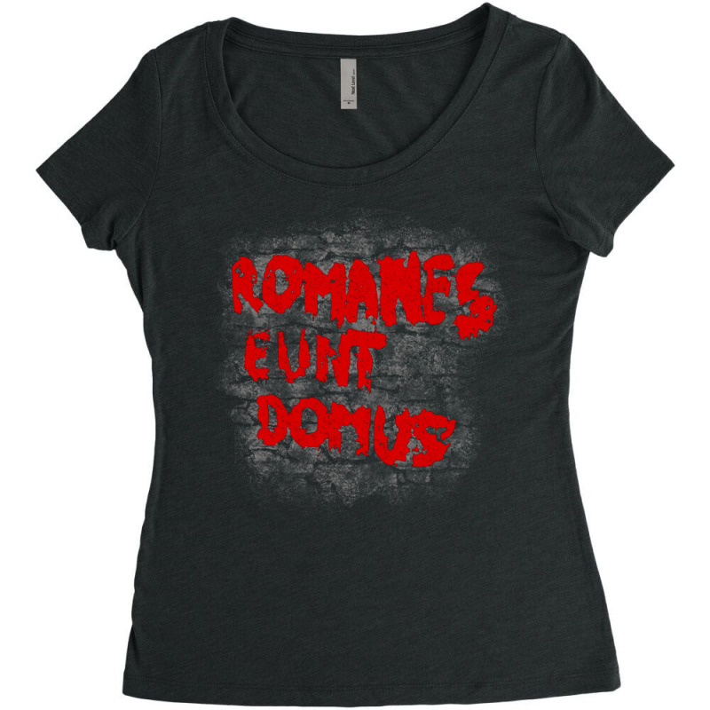 Romanes Eunt Domus Women's Triblend Scoop T-shirt by olosoporajg | Artistshot