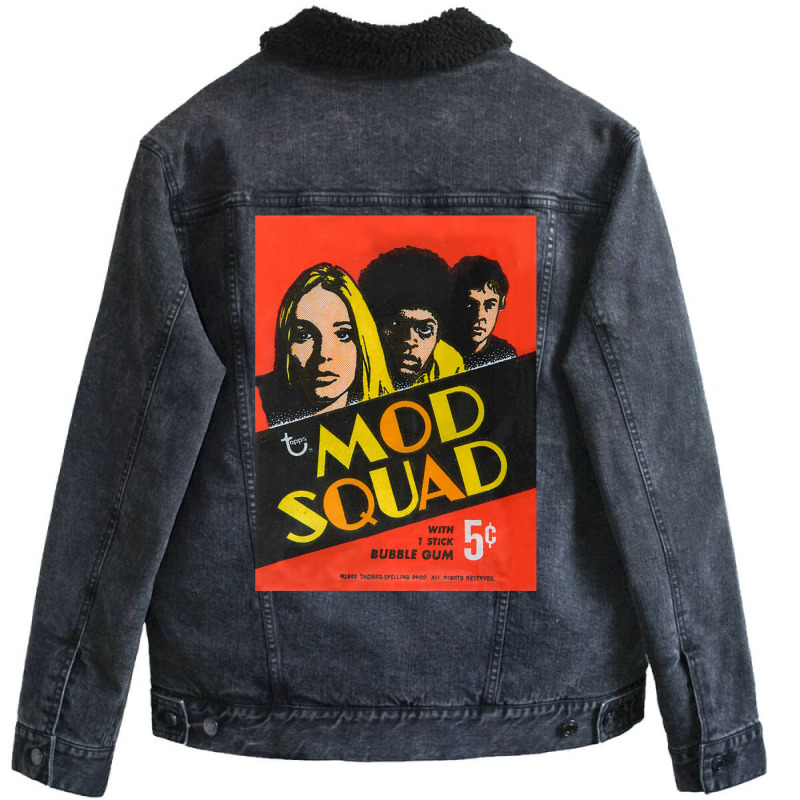 Mod Squad Television Show Bubble Gum Pack (1 Stick) 5¢ Unisex Sherpa-Lined Denim Jacket by deonelarmonyx | Artistshot