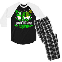 Funny Time For Shenanigans Squad St Patrick's Day Gnomes T Shirt Men's 3/4 Sleeve Pajama Set | Artistshot