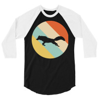 Retro T  Shirt Fox Retro Anima 3/4 Sleeve Shirt | Artistshot