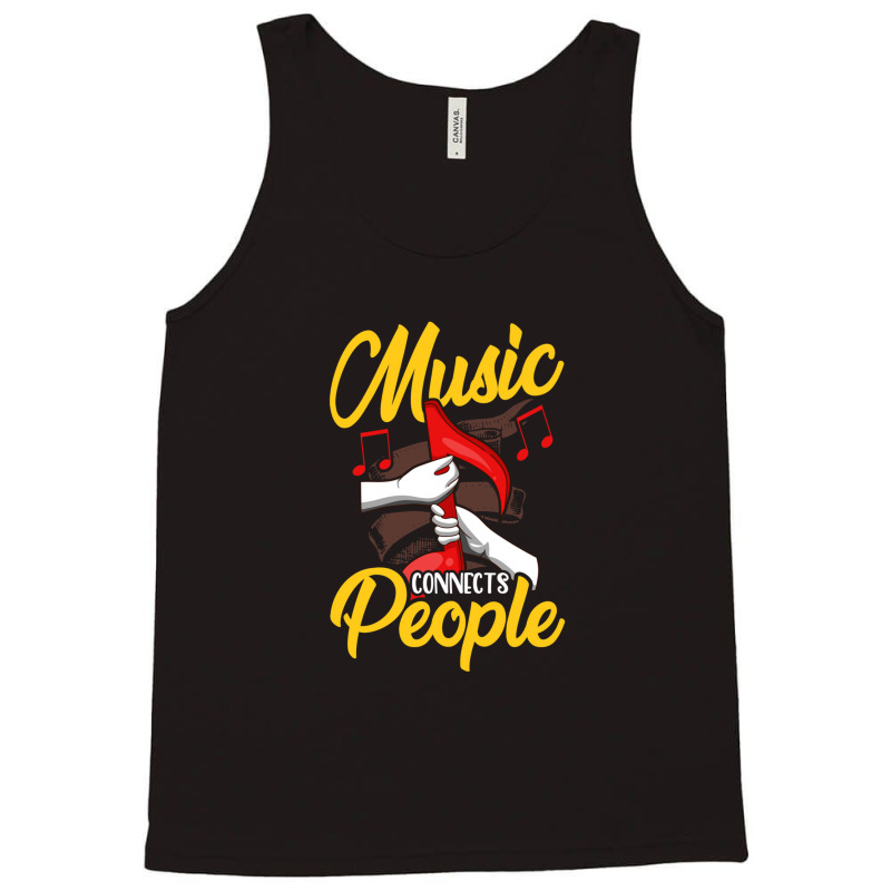 Music Teacher Note Music Notes Connects People Gift Tank Top by KevinKennemore | Artistshot