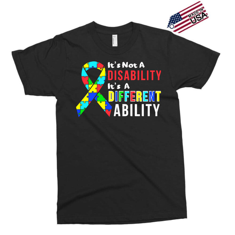 Autism Awareness T  Shirt Autism Is Not A Disability It's A Different Exclusive T-shirt by marlee32269 | Artistshot