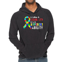 Autism Awareness T  Shirt Autism Is Not A Disability It's A Different Vintage Hoodie | Artistshot