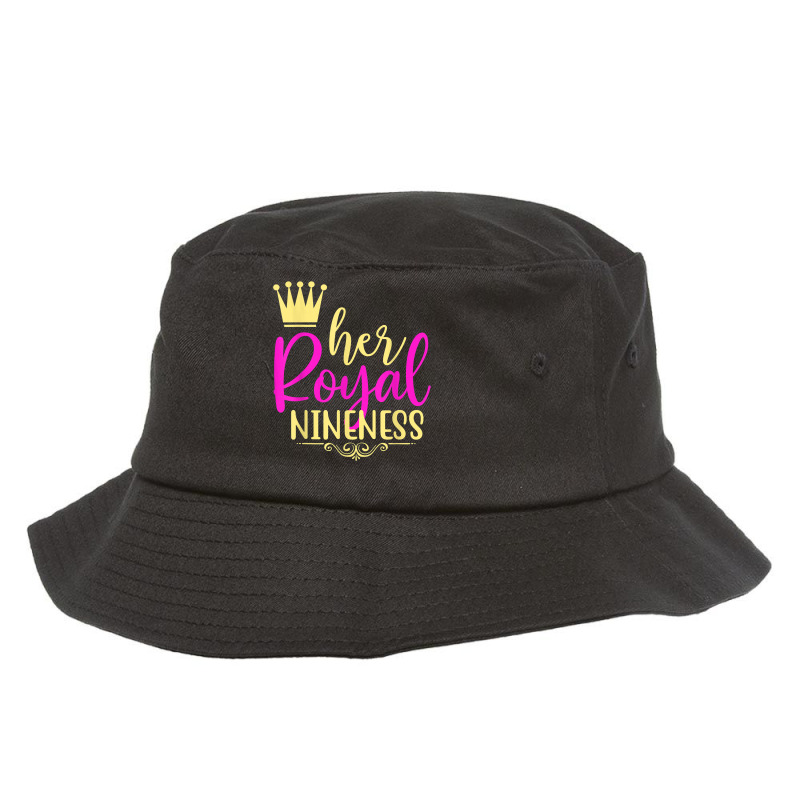 Her Royal Nineness 9th Birthday B Day Queen 9 Years Old Kids T Shirt Bucket Hat by benoirme | Artistshot