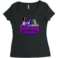 Caravan Palace Merch Women's Triblend Scoop T-shirt | Artistshot