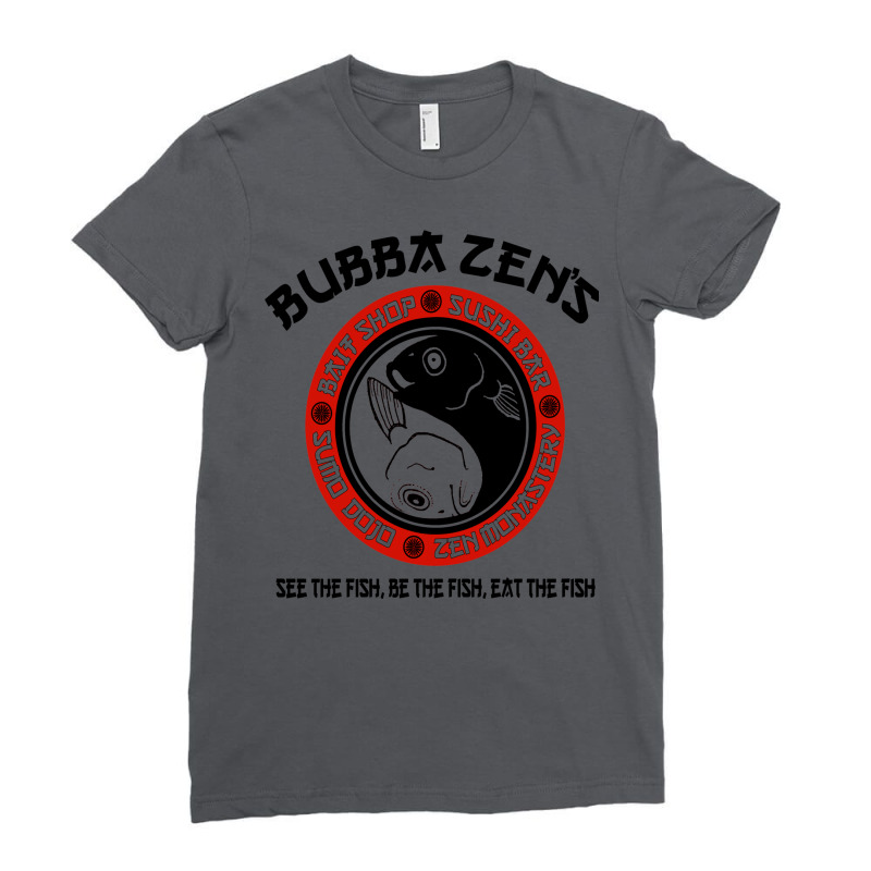 Bubba Zen's Home Of The Combination Bait And Sushi Buffet Ladies Fitted T-Shirt by krieseguraki | Artistshot