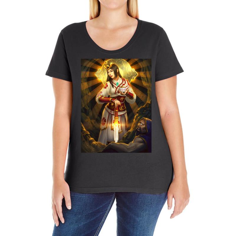 Amaterasu Ladies Curvy T-shirt | Artistshot