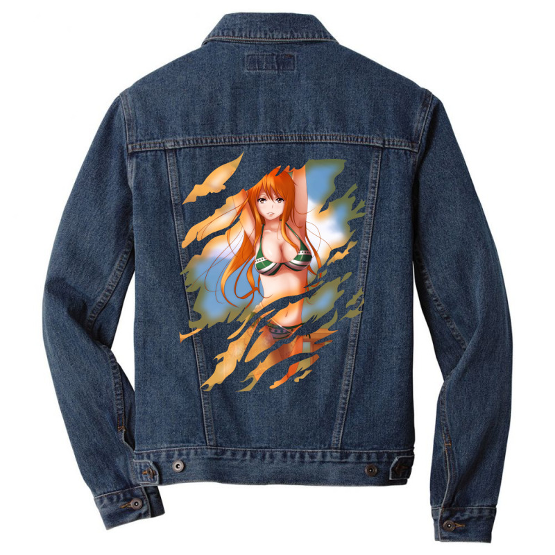 Nami  Scratches Men Denim Jacket by deonelarmonyx | Artistshot