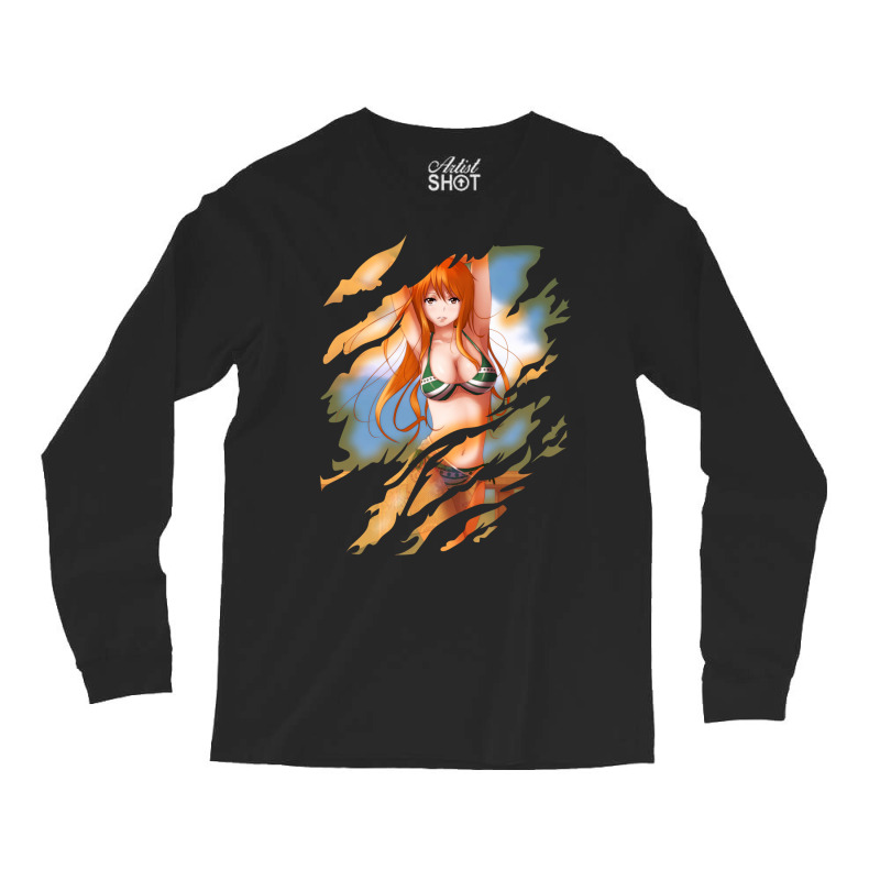 Nami  Scratches Long Sleeve Shirts by deonelarmonyx | Artistshot