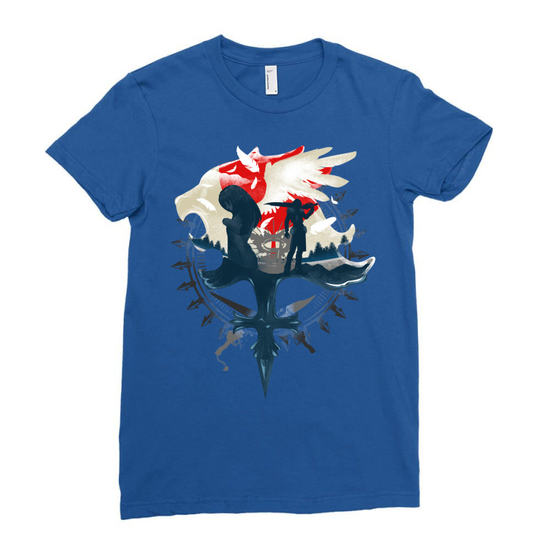 Final Fantasy Viii   Gunblades And Angels Ladies Fitted T-Shirt by togkszosimed | Artistshot