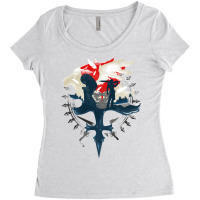 Final Fantasy Viii   Gunblades And Angels Women's Triblend Scoop T-shirt | Artistshot