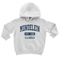 Mundelein Illinois Il Vintage Athletic Sports Design T Shirt Toddler Hoodie | Artistshot