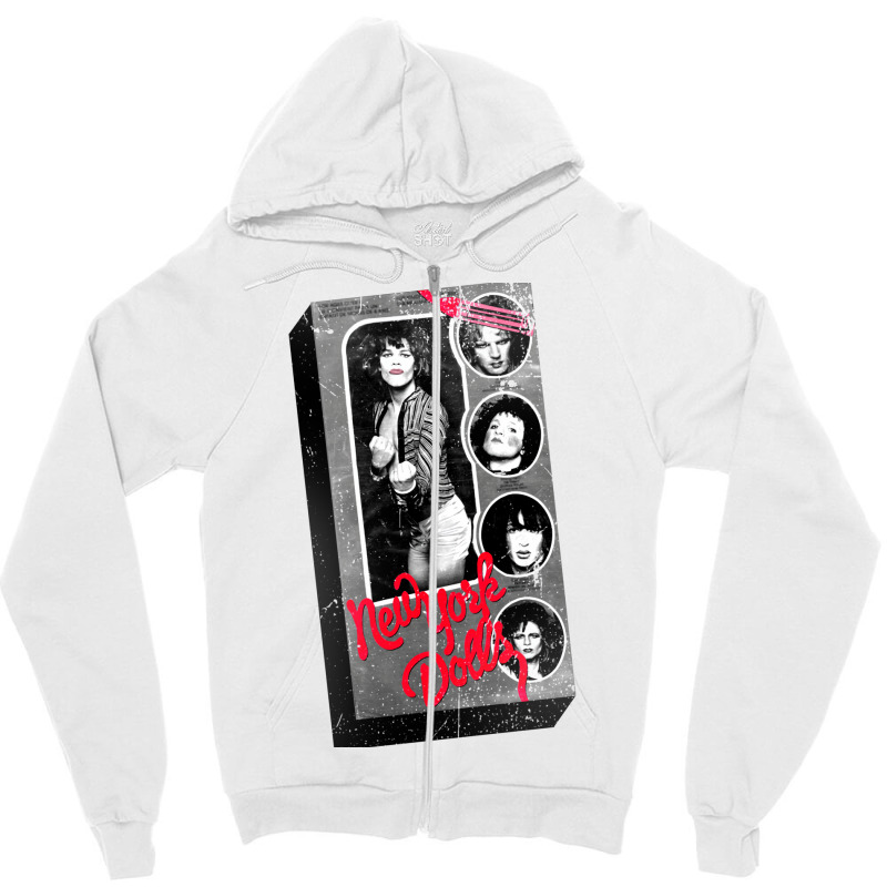 New York Dolls David Johansen Doll In A Box !!! Zipper Hoodie by deonelarmonyx | Artistshot