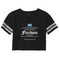 Declaration-of-arbroath Scorecard Crop Tee | Artistshot