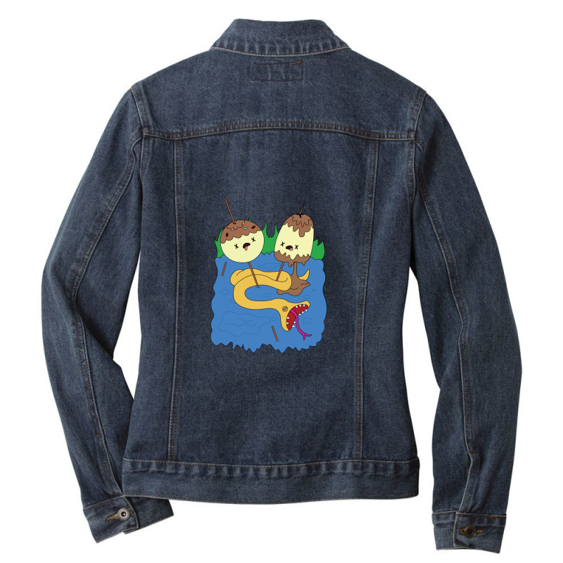 Bubblegum's Rock Tshirt Ladies Denim Jacket | Artistshot