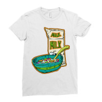 Cereal And Milk Ladies Fitted T-shirt | Artistshot