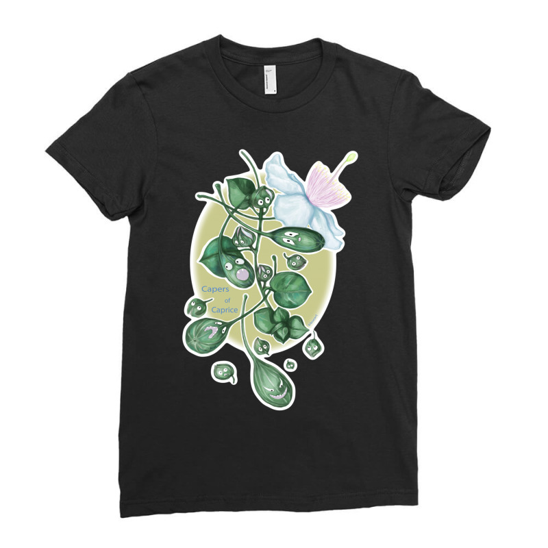 C Is For Capers Of Caprice Ladies Fitted T-Shirt by kikoeart | Artistshot