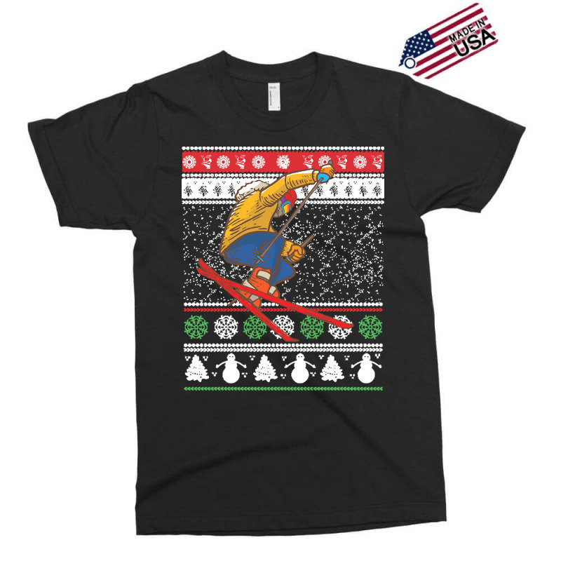 Skiing T  Shirt Skiing Ugly Christmas T  Shirt Exclusive T-shirt | Artistshot