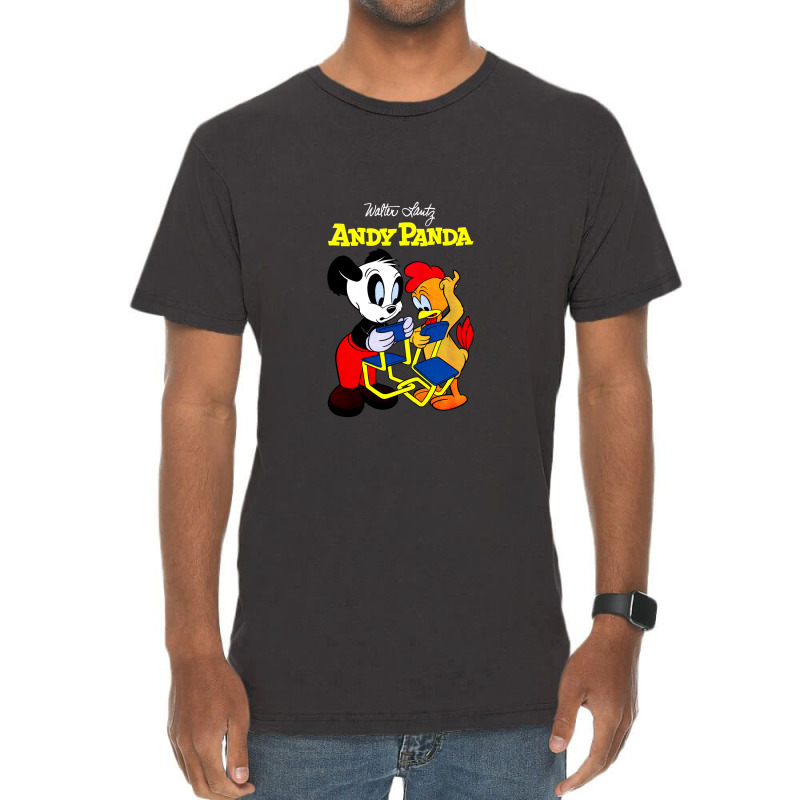 Panda & Chicken Vintage T-Shirt by Njapan | Artistshot