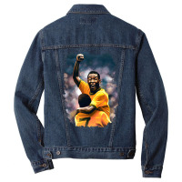 Pelé Rip 2022 Brazil Men Denim Jacket | Artistshot