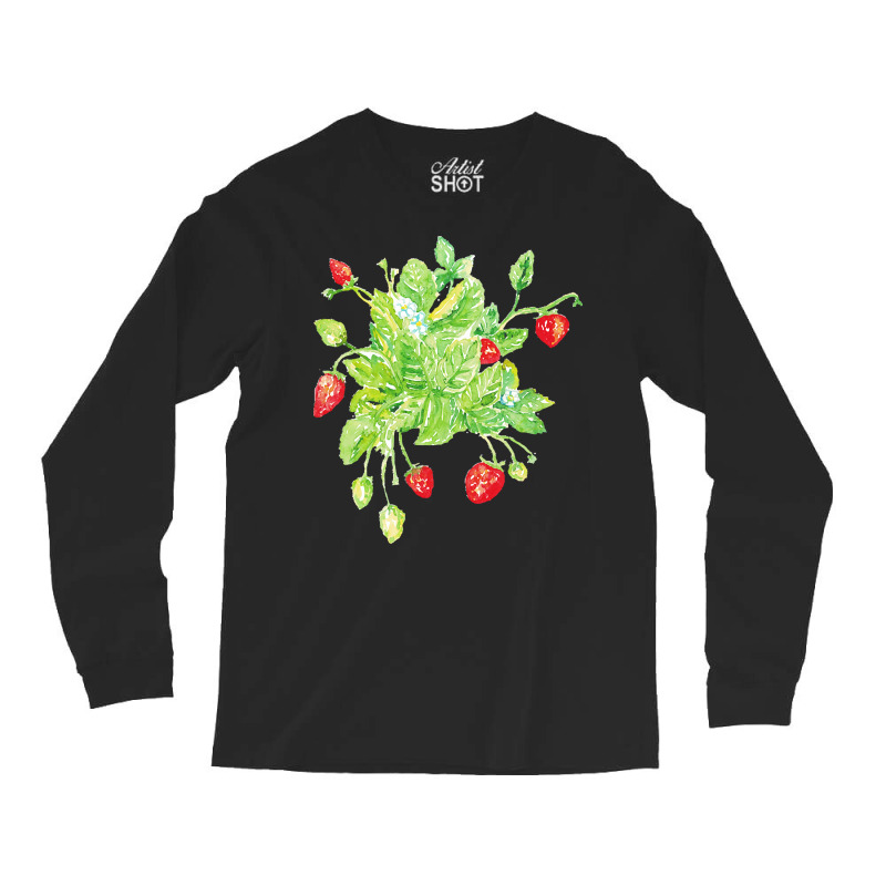 Strawberry Kitchen Decor T  Shirt Strawberry Kitchen Decor Long Sleeve Shirts | Artistshot