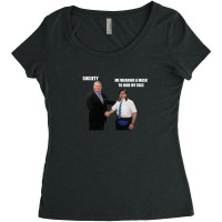 The Office Handshake Meme (pandemic Edition) 1.png Women's Triblend Scoop T-shirt | Artistshot