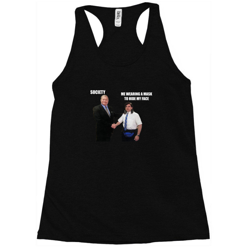 The Office Handshake Meme (pandemic Edition) 1.png Racerback Tank | Artistshot