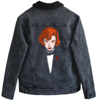 The Chess Gambit Unisex Sherpa-lined Denim Jacket | Artistshot