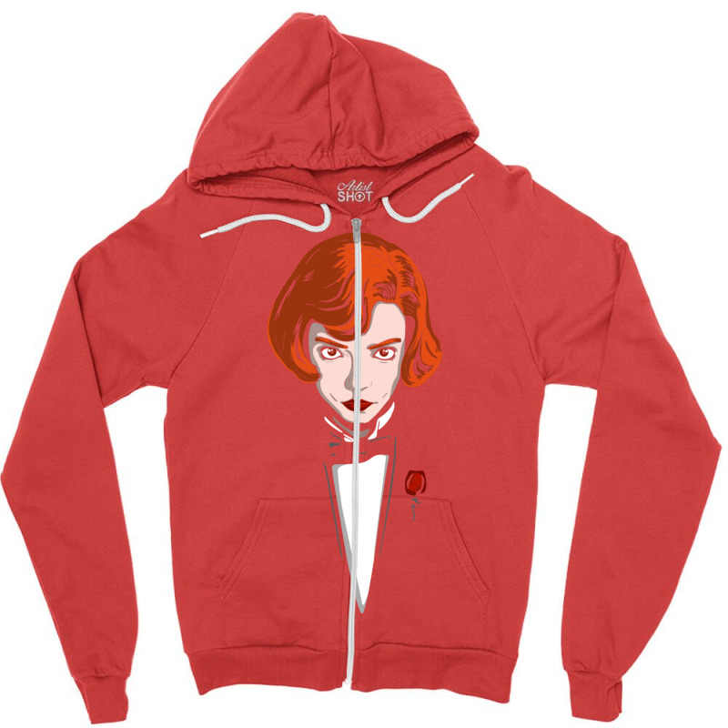 The Chess Gambit Zipper Hoodie | Artistshot