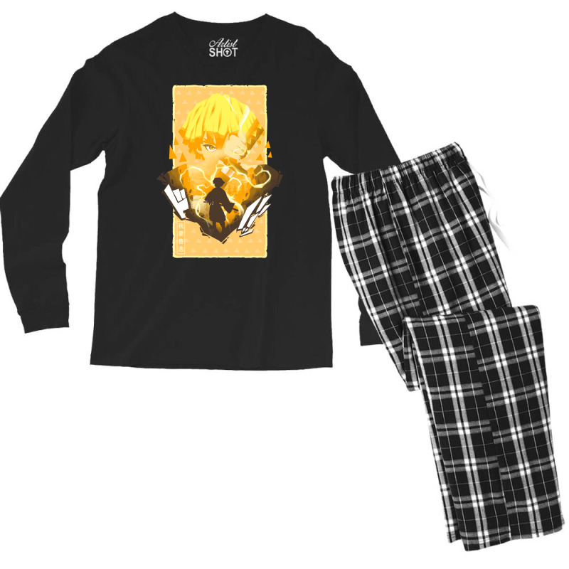 Ze Netsu Voltz Men's Long Sleeve Pajama Set by deonelarmonyx | Artistshot