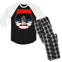 Zebra No Tellin' Lies T Shirt Men's 3/4 Sleeve Pajama Set | Artistshot