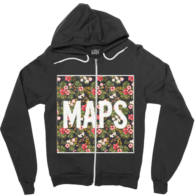 Maps Zipper Hoodie | Artistshot