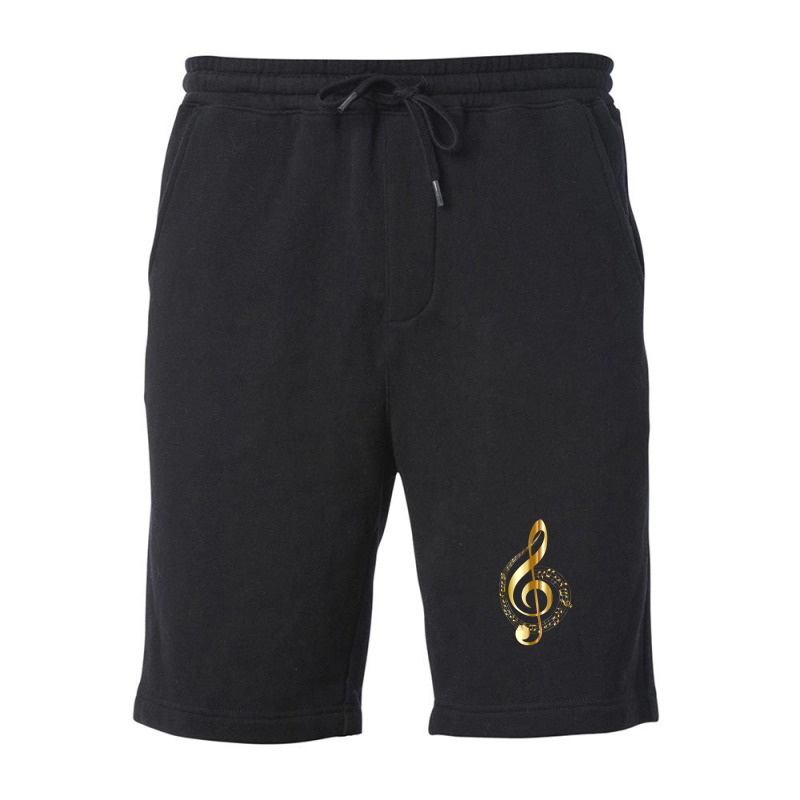 Music Notes Fleece Short by FranklinTepper1 | Artistshot