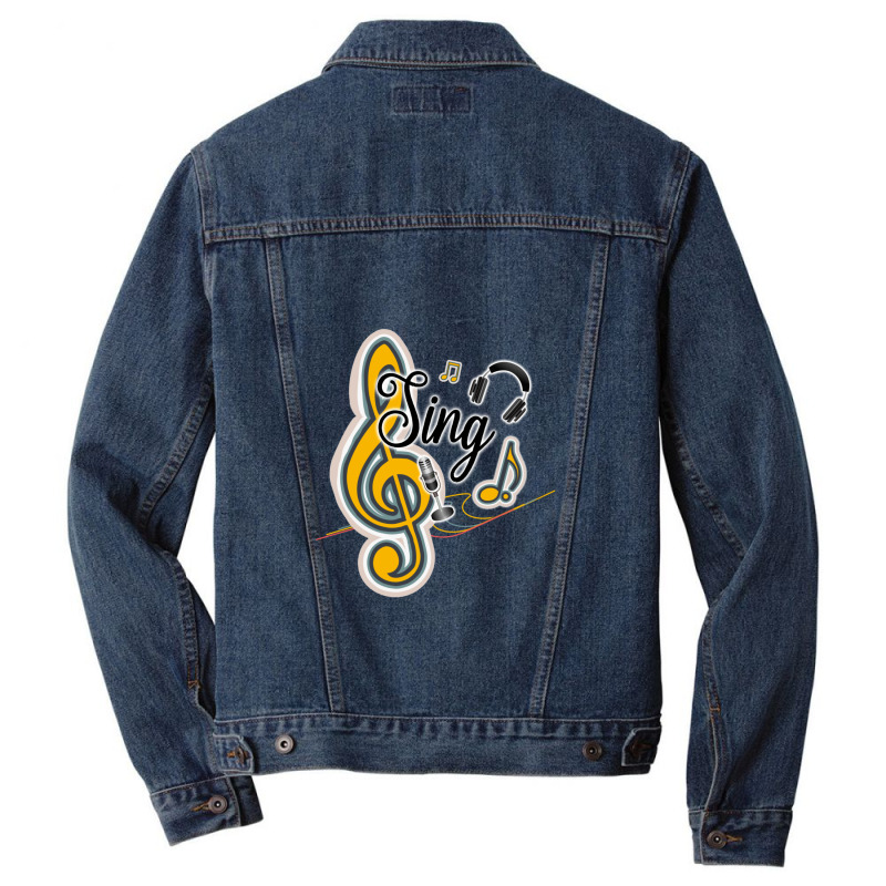 Sing Out Loud With Me Men Denim Jacket | Artistshot