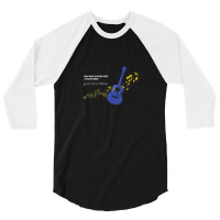 Guitar With Flying Music Notes 1 3/4 Sleeve Shirt | Artistshot