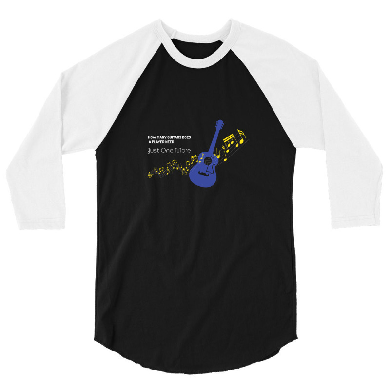 Guitar With Flying Music Notes 1 3/4 Sleeve Shirt by ChristineErevelles | Artistshot