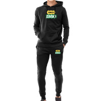 Since 1980 Birthday Retro Black Yellow Green White Hoodie & Jogger Set | Artistshot