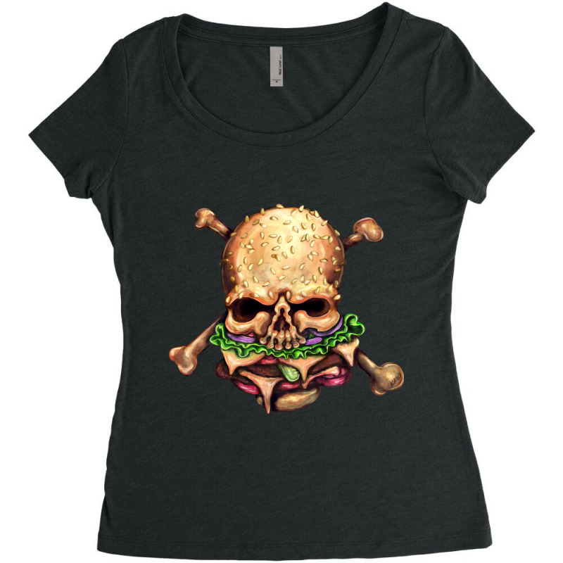 H Is For Hazardous Hamburgers Women's Triblend Scoop T-shirt | Artistshot