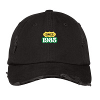 Since 1985 Birthday Retro Black Yellow Green White Vintage Cap | Artistshot