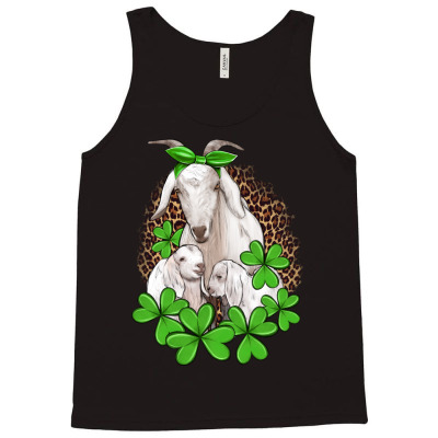 Goat Family With Shamrock Tank Top Designed By Artiststas